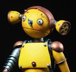 Piper Robots-Gesicht und Brust