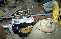 Puppenbau-Augenmechanik des original-Fettflecks