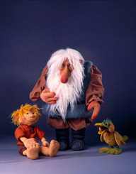 Puppenbau-Peter, Grossvater und Ente,Peter und der Wolf