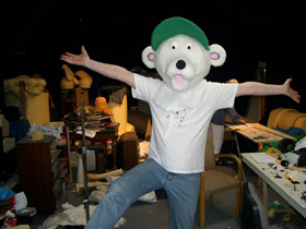 Puppenbau-Probe mit Kopf, ohne Kostüm