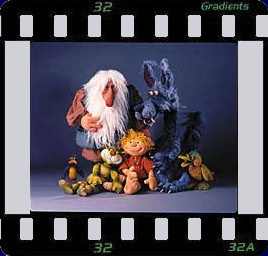 Puppenbau-Gruppenbild von Peter und der Wolf