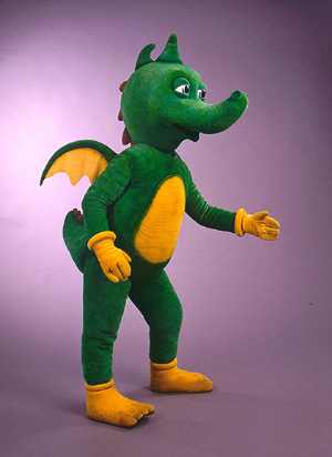 Puppenbau-Tabaluga sitzend,ZDF