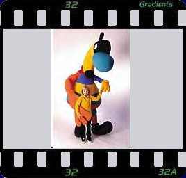 Puppenbau-Twipsy als Grossfigur fr die Expo 2000